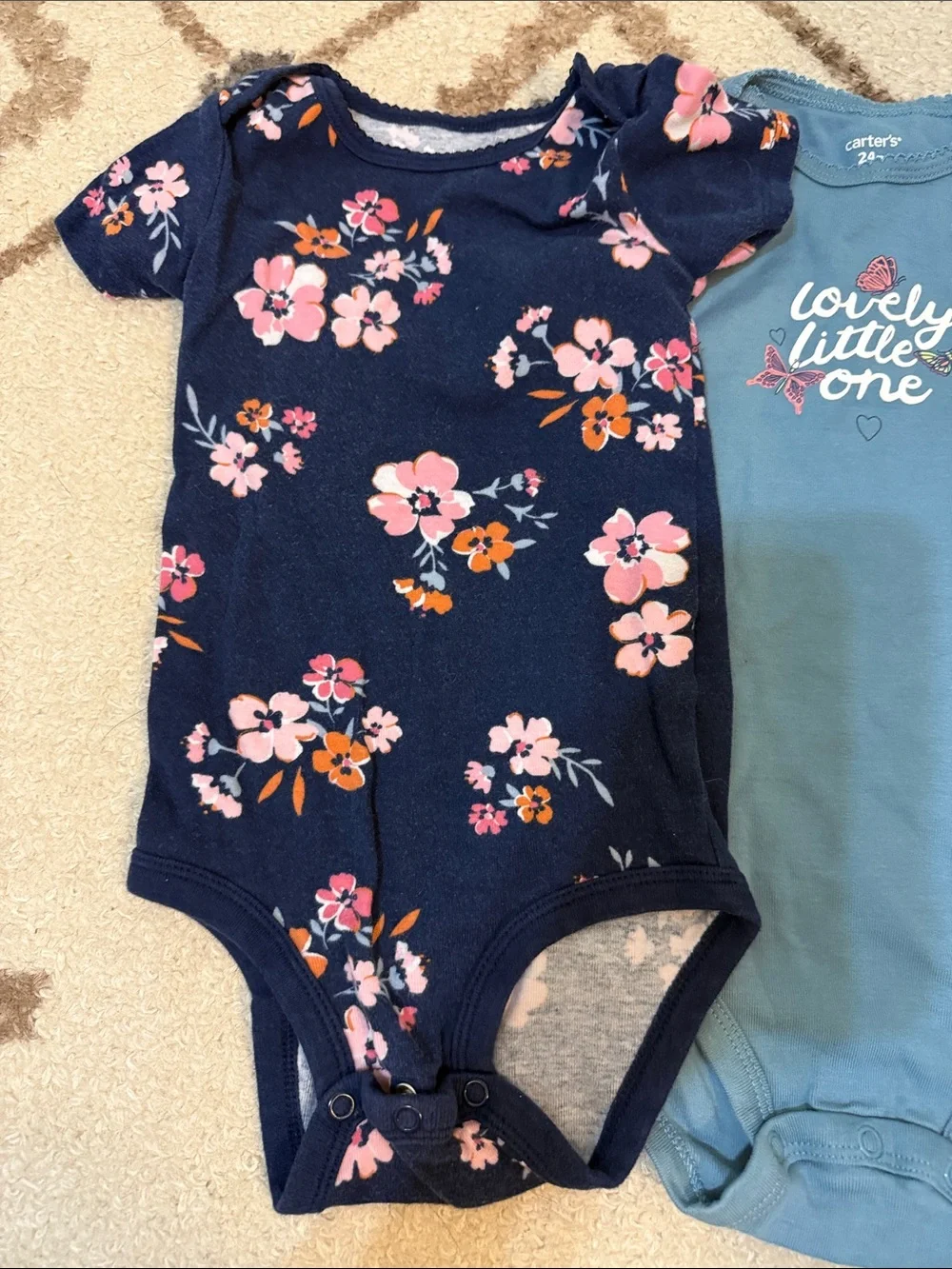 Carter's Baby One-Piece Bodysuit Pack - Teal, Navy, Dusty Blue, Rose